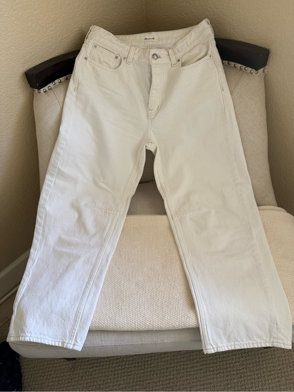 Madewell Darted Barrel Women Jeans in Vintage Canvas 26 - Picture 3 of 5